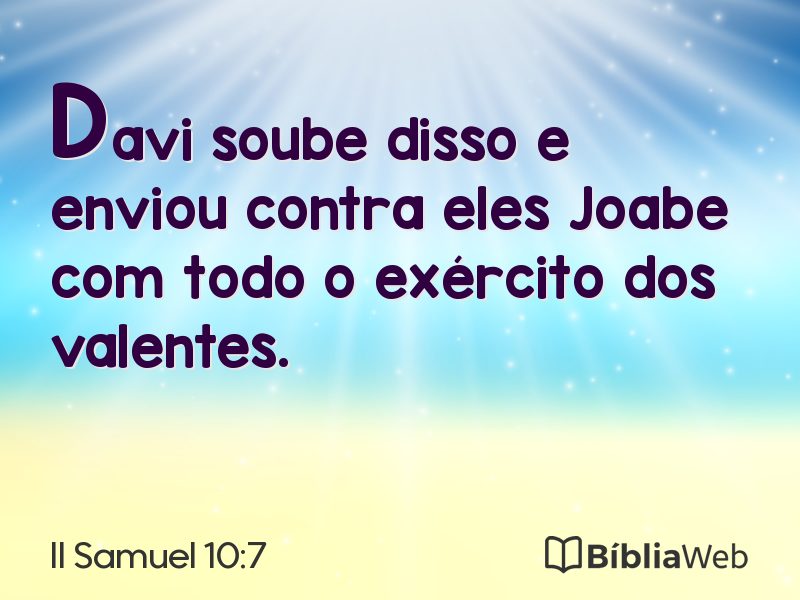 II Samuel 10:7 em imagem para compartilhar
