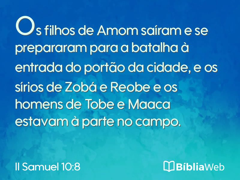 II Samuel 10:8 em imagem para compartilhar