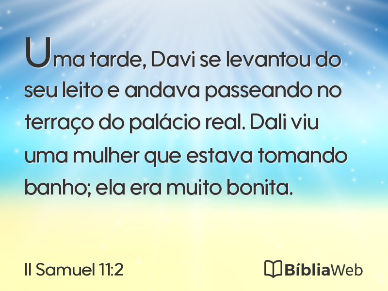 II Samuel 11:2 em imagem para compartilhar