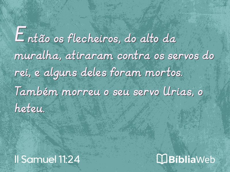 II Samuel 11:24 em imagem para compartilhar