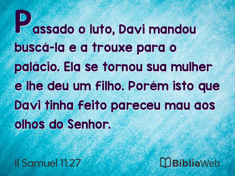 II Samuel 11:27 em imagem para compartilhar