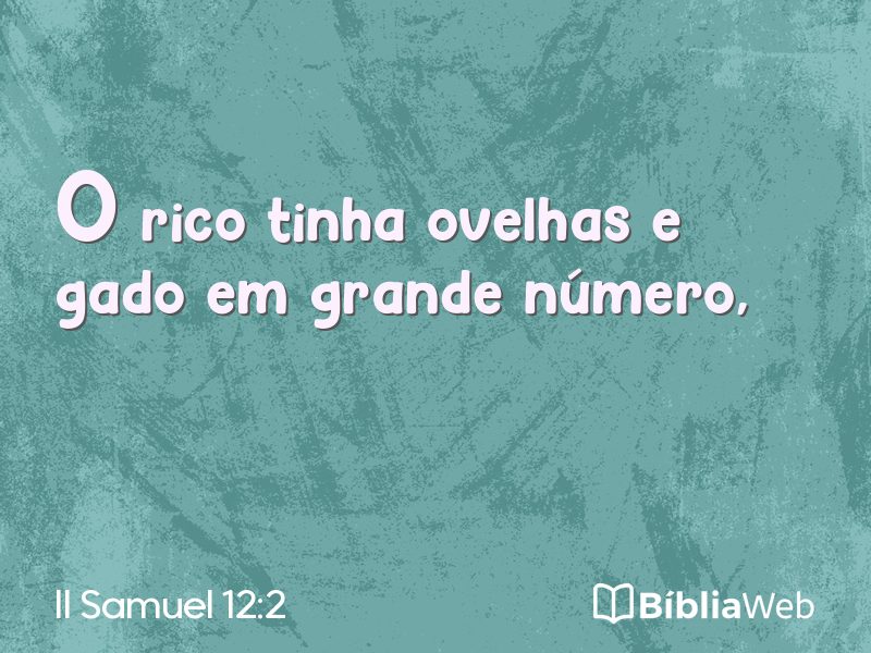 II Samuel 12:2 em imagem para compartilhar