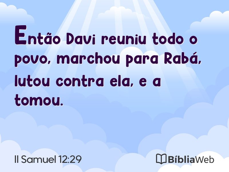 II Samuel 12:29 em imagem para compartilhar