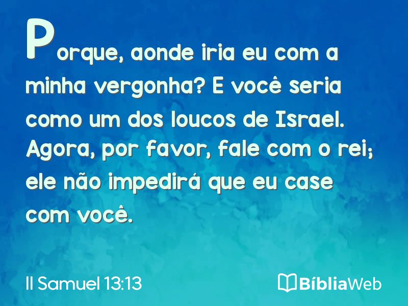II Samuel 13:13 em imagem para compartilhar