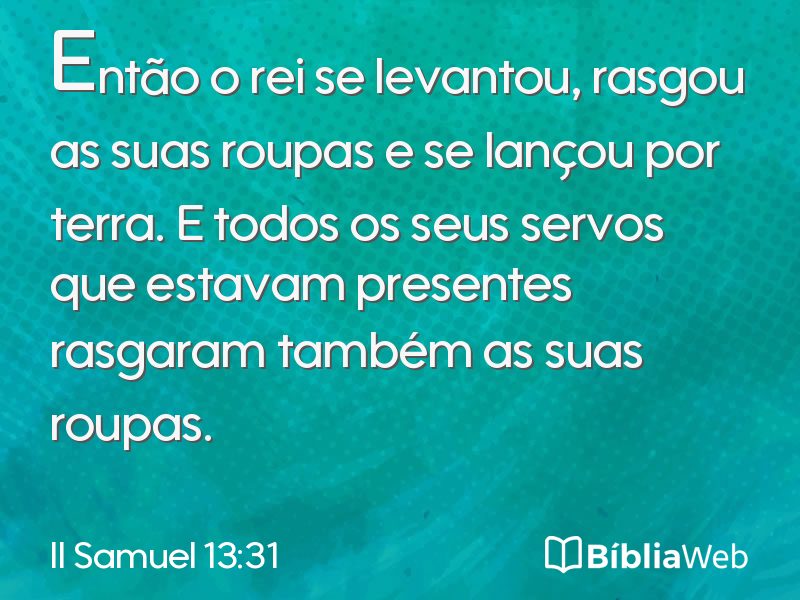 II Samuel 13:31 em imagem para compartilhar