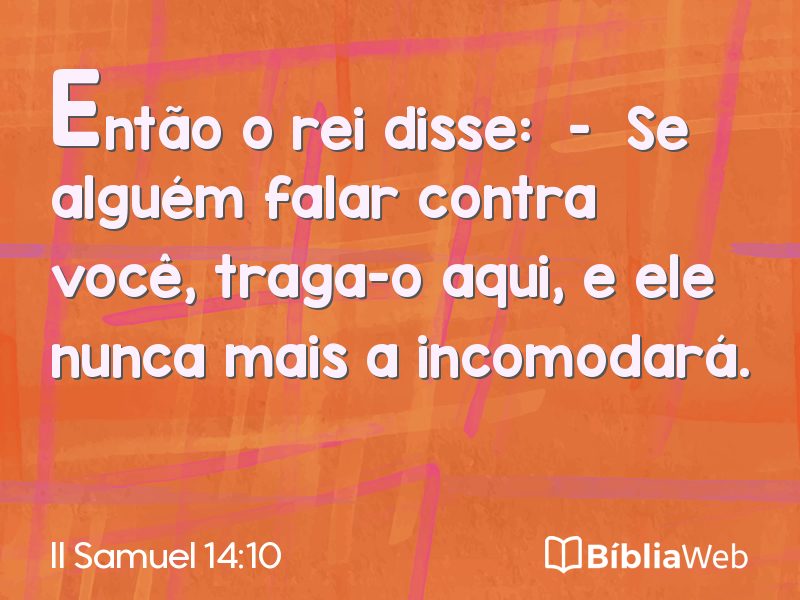 II Samuel 14:10 em imagem para compartilhar
