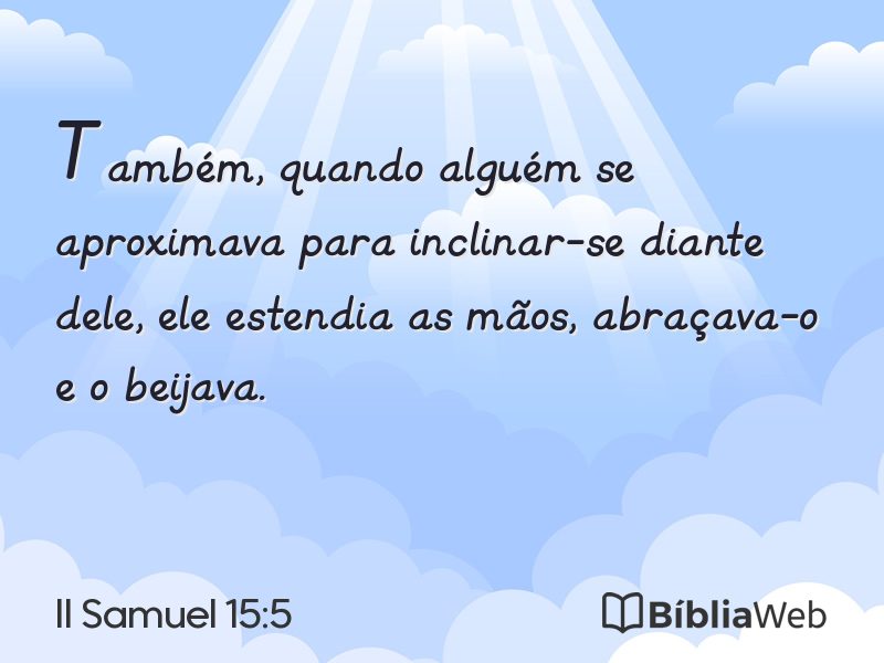 II Samuel 15:5 em imagem para compartilhar