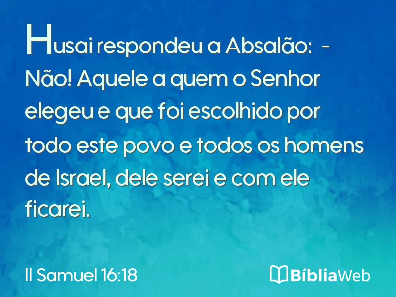 II Samuel 16:18 em imagem para compartilhar
