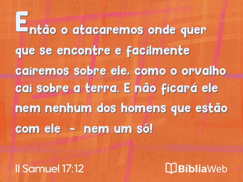 II Samuel 17:12 em imagem para compartilhar