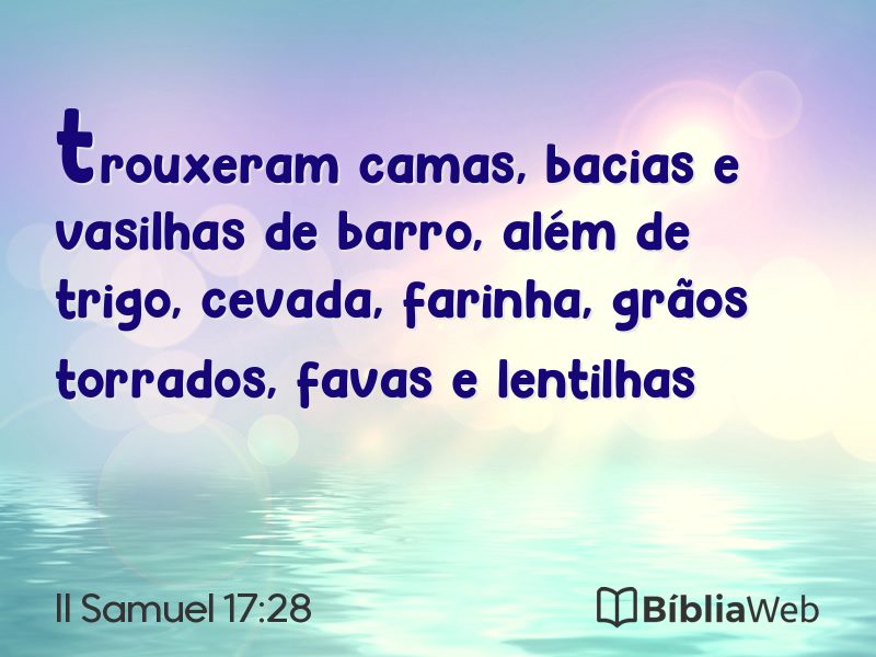 II Samuel 17:28 em imagem para compartilhar