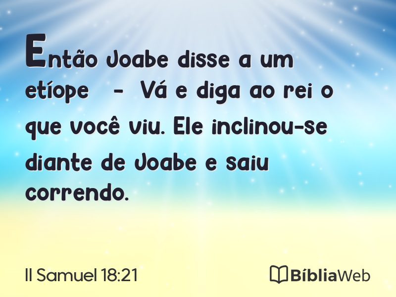 II Samuel 18:21 em imagem para compartilhar