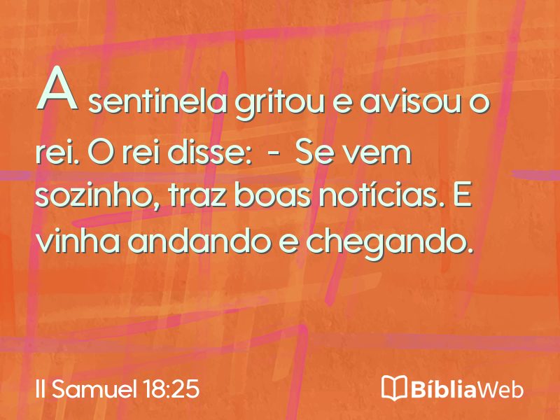 II Samuel 18:25 em imagem para compartilhar