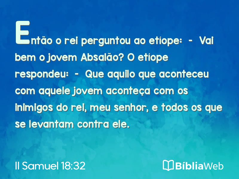 II Samuel 18:32 em imagem para compartilhar