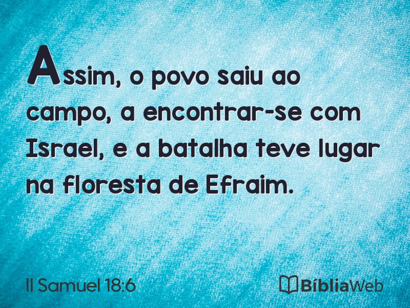 II Samuel 18:6 em imagem para compartilhar