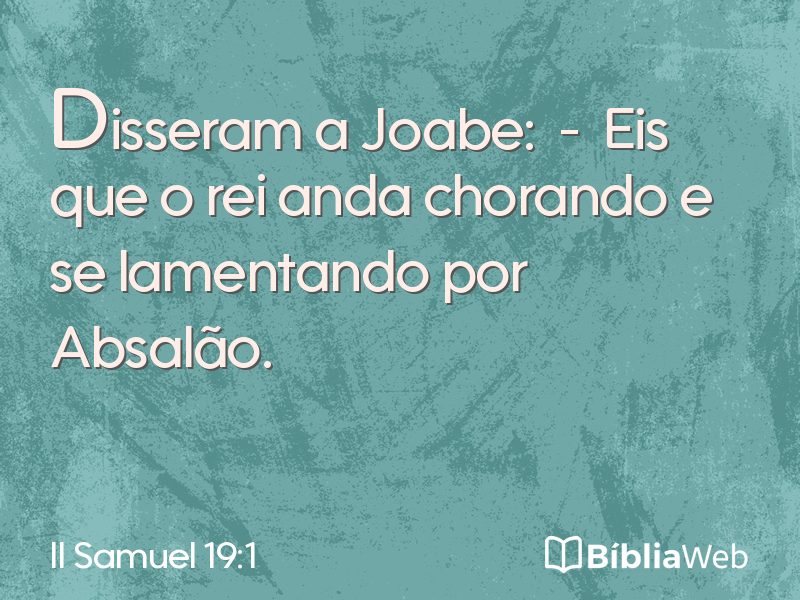 II Samuel 19:1 em imagem para compartilhar