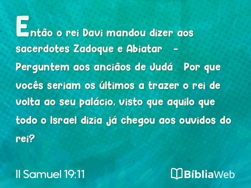 II Samuel 19:11 em imagem para compartilhar