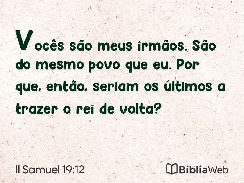II Samuel 19:12 em imagem para compartilhar