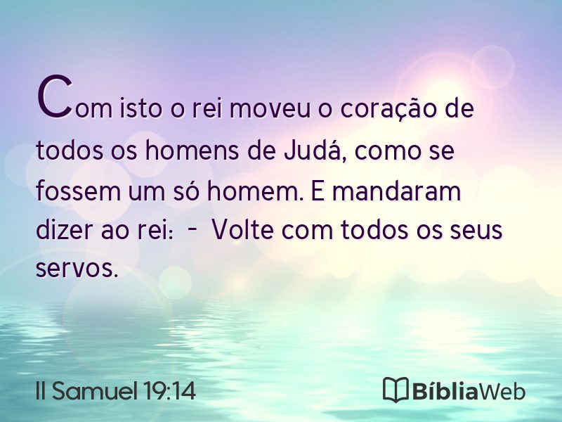 II Samuel 19:14 em imagem para compartilhar