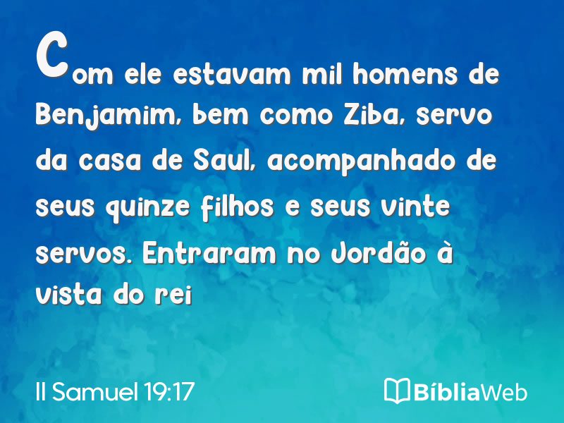 II Samuel 19:17 em imagem para compartilhar