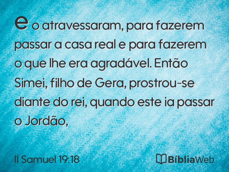 II Samuel 19:18 em imagem para compartilhar