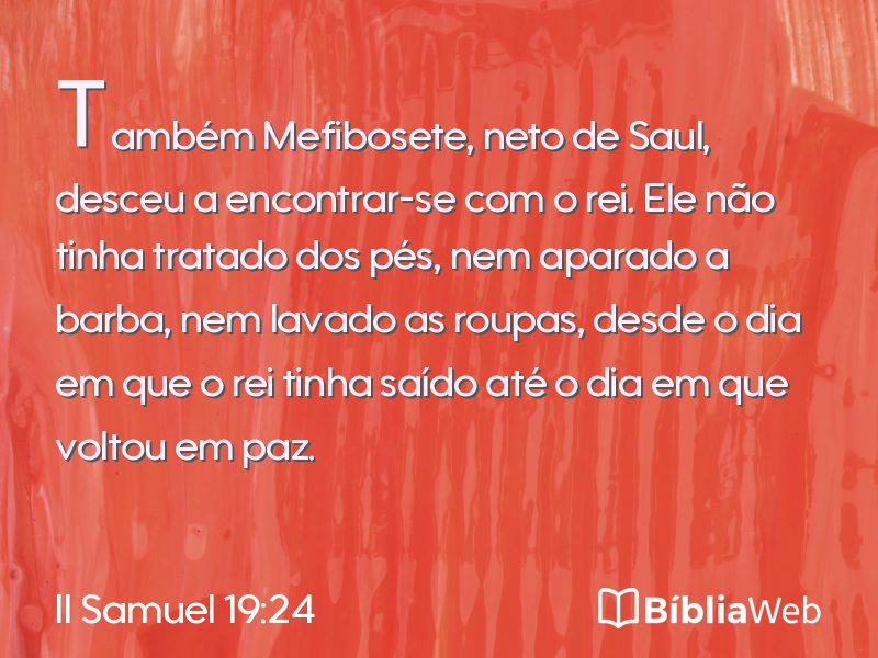 II Samuel 19:24 em imagem para compartilhar