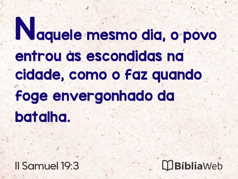 II Samuel 19:3 em imagem para compartilhar