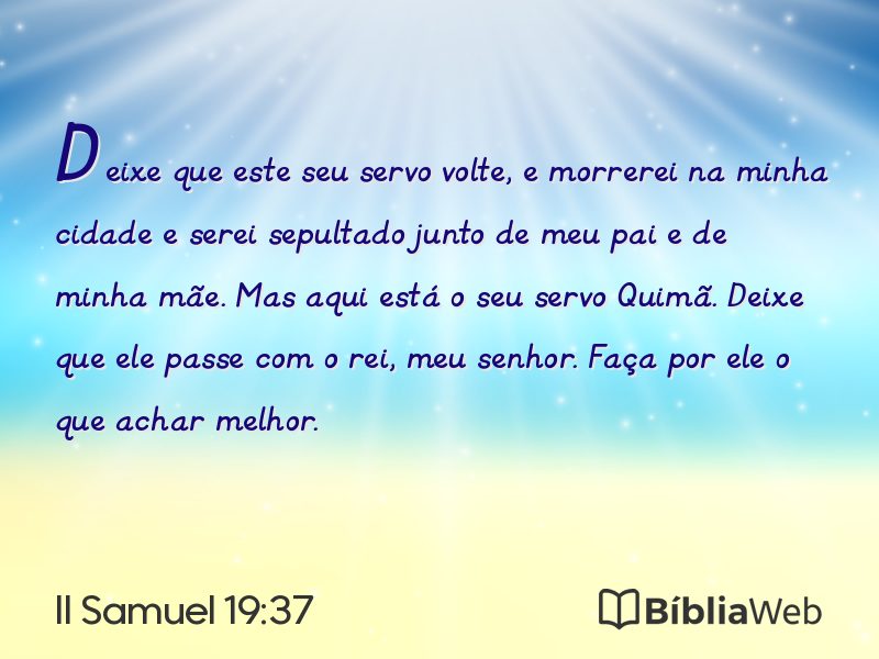 II Samuel 19:37 em imagem para compartilhar