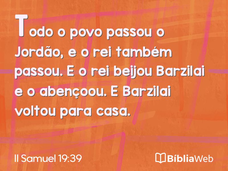 II Samuel 19:39 em imagem para compartilhar