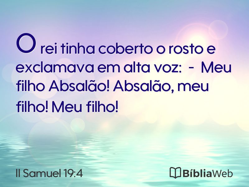 II Samuel 19:4 em imagem para compartilhar