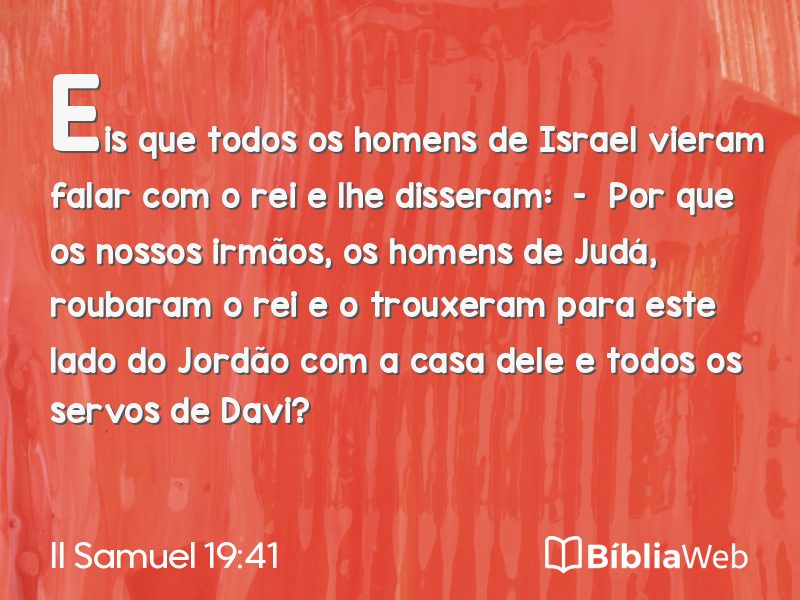II Samuel 19:41 em imagem para compartilhar