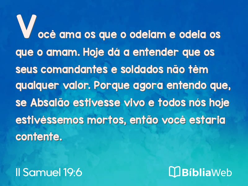 II Samuel 19:6 em imagem para compartilhar