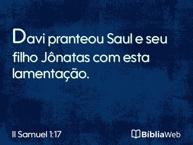 II Samuel 1:17 em imagem para compartilhar