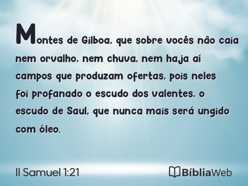II Samuel 1:21 em imagem para compartilhar