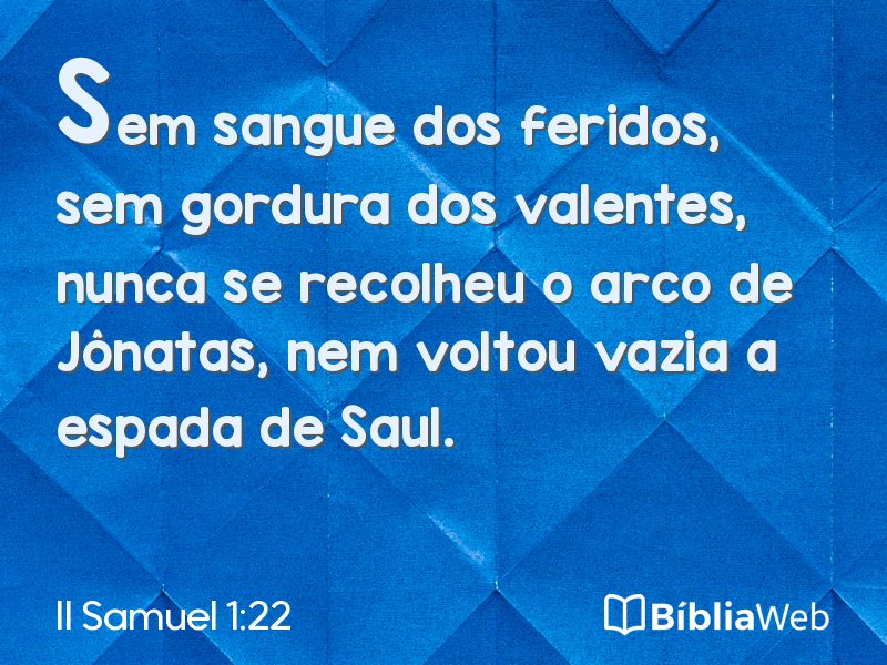II Samuel 1:22 em imagem para compartilhar