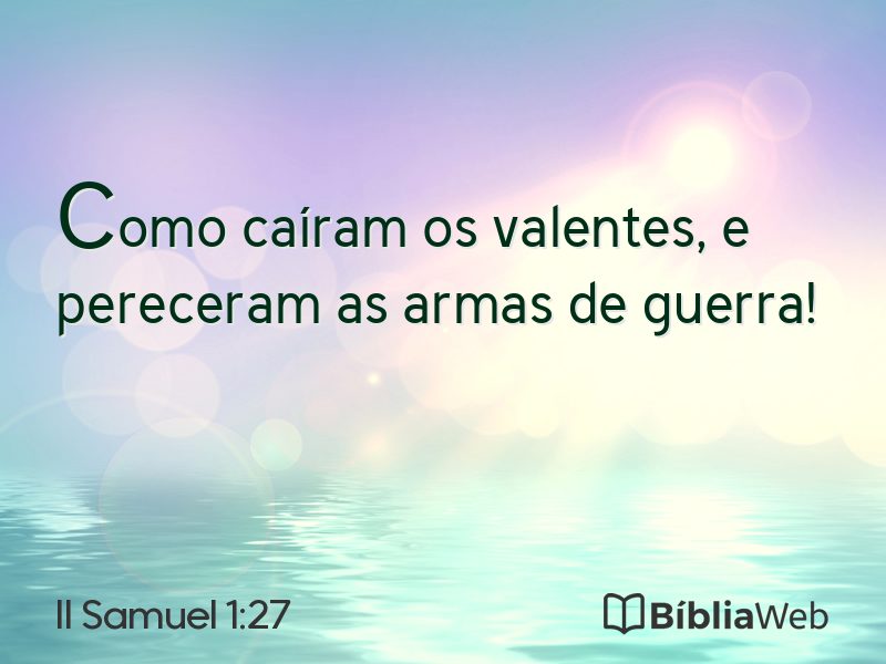 II Samuel 1:27 em imagem para compartilhar
