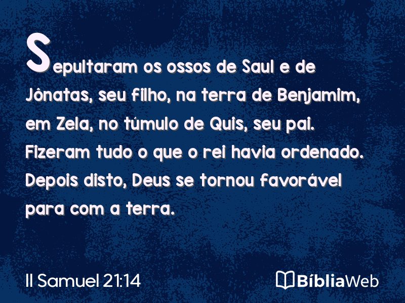 II Samuel 21:14 em imagem para compartilhar