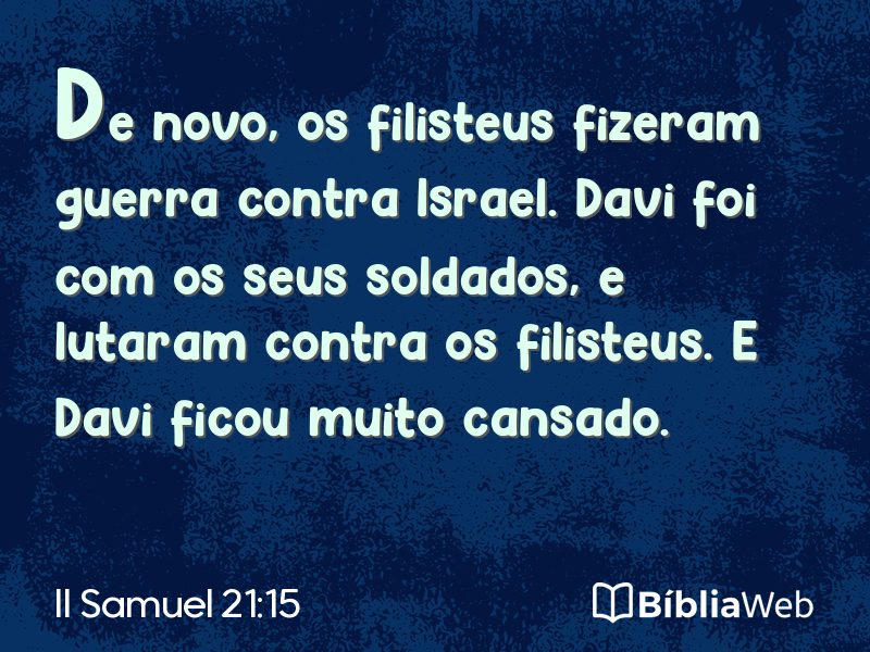 II Samuel 21:15 em imagem para compartilhar
