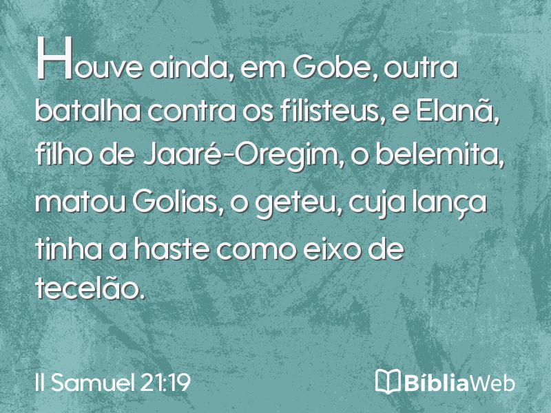 II Samuel 21:19 em imagem para compartilhar