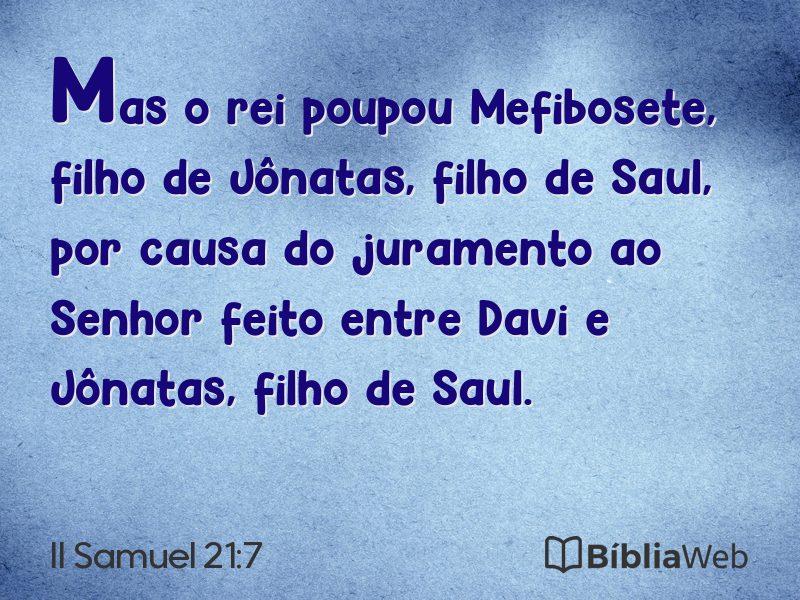 II Samuel 21:7 em imagem para compartilhar