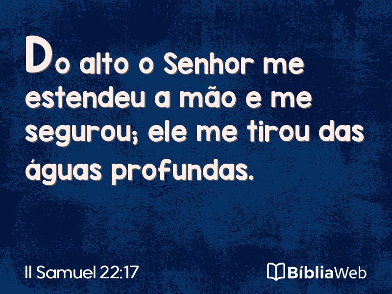 II Samuel 22:17 em imagem para compartilhar