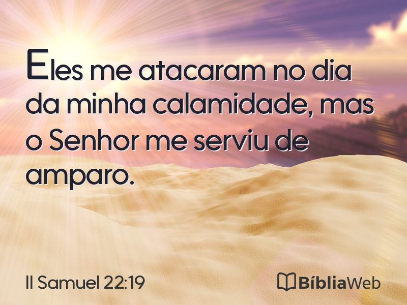 II Samuel 22:19 em imagem para compartilhar