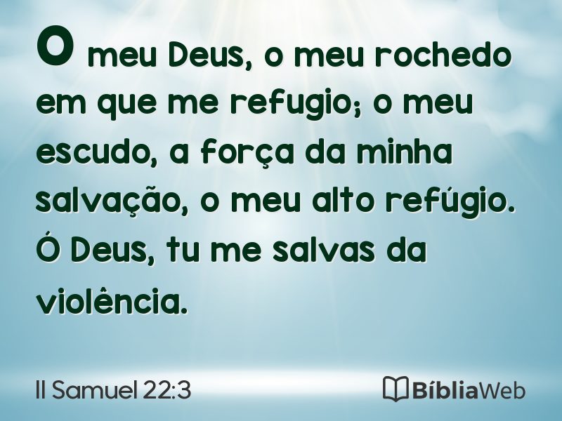 II Samuel 22:3 em imagem para compartilhar