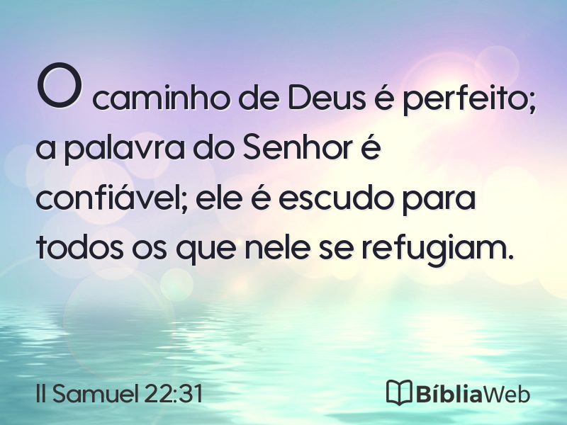 II Samuel 22:31 em imagem para compartilhar