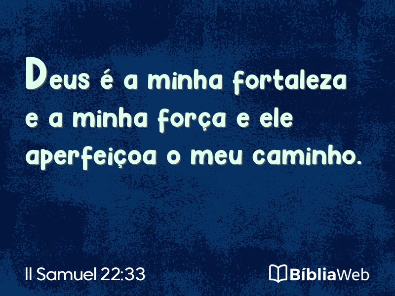 II Samuel 22:33 em imagem para compartilhar