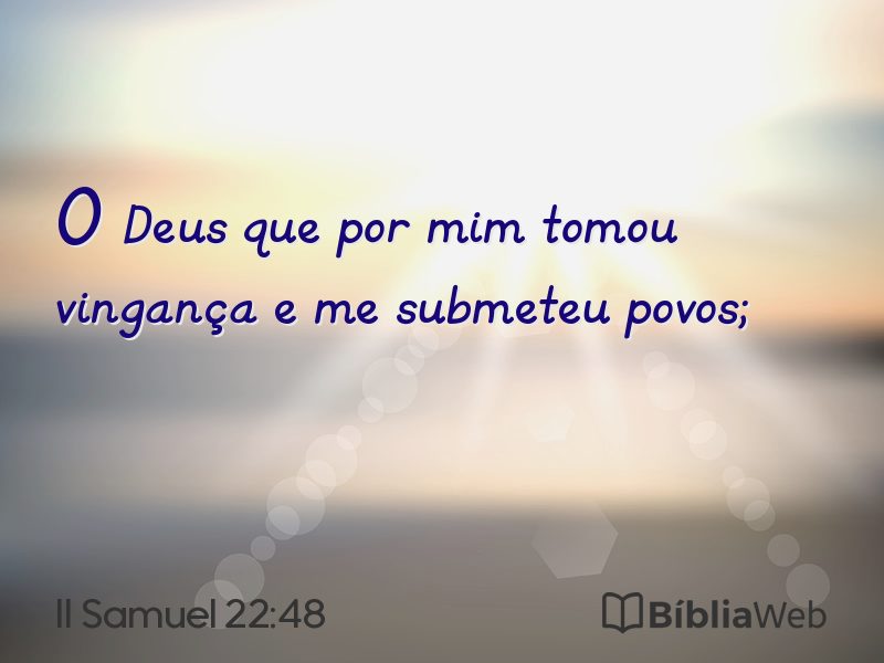 II Samuel 22:48 em imagem para compartilhar