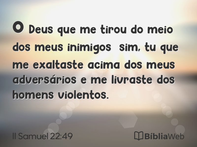 II Samuel 22:49 em imagem para compartilhar