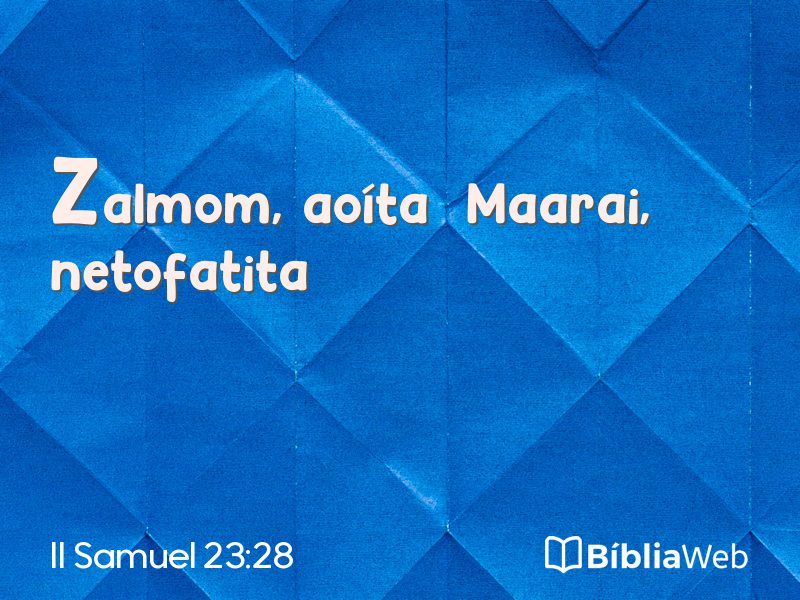 II Samuel 23:28 em imagem para compartilhar