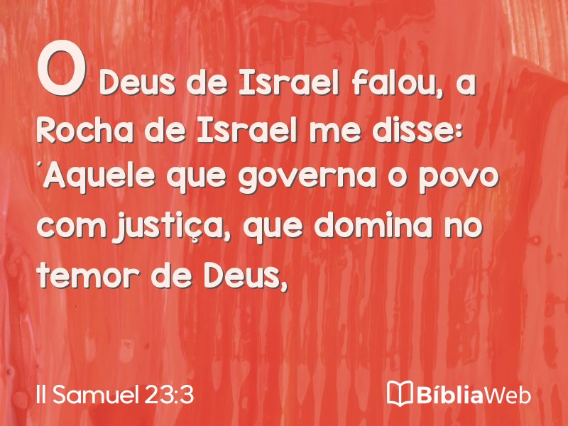 II Samuel 23:3 em imagem para compartilhar