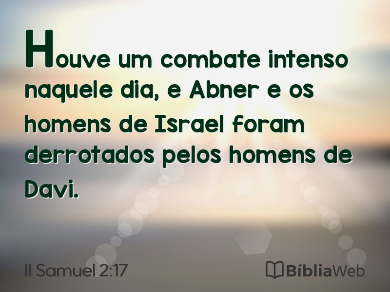 II Samuel 2:17 em imagem para compartilhar