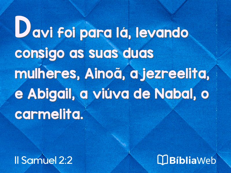 II Samuel 2:2 em imagem para compartilhar